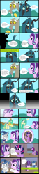 Size: 3544x15840 | Tagged: safe, artist:mr100dragon100, imported from derpibooru, discord, queen chrysalis, star swirl the bearded, starlight glimmer, twilight sparkle, alicorn, changedling, changeling, changeling queen, comic:to reform a queen, comic, female, purified chrysalis, reformed, twilight sparkle (alicorn)