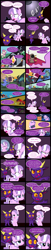 Size: 2000x9847 | Tagged: safe, artist:magerblutooth, imported from derpibooru, diamond tiara, oc, oc:dazzle, oc:il, cat, changeling, earth pony, imp, pony, comic:diamond and dazzle, comic, contract, magic, pencil, telekinesis