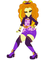 Size: 1024x1132 | Tagged: safe, artist:mashoart, deleted from derpibooru, edit, imported from derpibooru, adagio dazzle, equestria girls, equestria girls series, find the magic, spoiler:eqg series (season 2), adagio dat-azzle, crotch bulge, futa, intersex, show accurate, show accurate porn, simple background, solo, transparent background