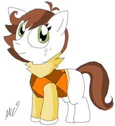 Size: 553x607 | Tagged: safe, artist:lucas47-46, imported from derpibooru, oc, oc only, oc:lullaby sonnet, earth pony, pony, clothes, female, filly, solo, sweater