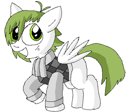 Size: 393x350 | Tagged: safe, artist:lucas47-46, imported from derpibooru, oc, oc only, oc:reedia mixxus, pegasus, pony, clothes, female, filly, shirt, solo