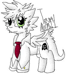 Size: 268x302 | Tagged: safe, artist:lucas47-46, imported from derpibooru, oc, oc only, oc:terra normal, pegasus, pony, clothes, female, mare, necktie, solo