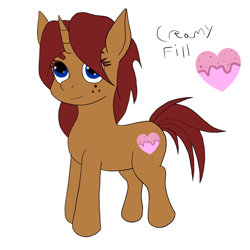 Size: 800x800 | Tagged: safe, artist:c-fill, imported from derpibooru, oc, oc only, oc:creamy fill, pony, unicorn, female, filly, foal, reference, reference sheet, solo