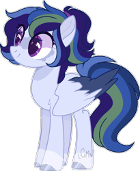 Size: 970x1181 | Tagged: safe, artist:moon-rose-rosie, imported from derpibooru, oc, oc only, oc:sparkle dash, pegasus, pony, base used, female, magical lesbian spawn, mare, offspring, parent:rainbow dash, parent:twilight sparkle, parents:twidash, simple background, solo, transparent background, two toned wings, wings