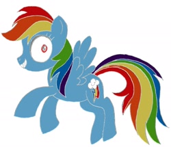 Size: 2003x1726 | Tagged: safe, artist:maceywitchhunter, imported from derpibooru, rainbow dash, pegasus, pony, female, simple background, solo, white background
