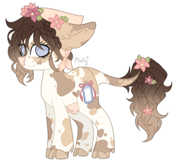 Size: 1280x1181 | Tagged: safe, artist:mintoria, imported from derpibooru, oc, oc only, oc:prudence, cow pony, pony, simple background, solo, transparent background, udder