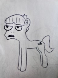 Size: 960x1280 | Tagged: safe, artist:dex stewart, imported from derpibooru, mudbriar, earth pony, pony, male, monochrome, solo