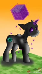 Size: 675x1200 | Tagged: safe, artist:joestarpon3, imported from derpibooru, enderman, pegasus, pony, cute, solo