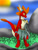 Size: 540x720 | Tagged: safe, artist:pd123sonic, imported from derpibooru, oc, oc only, oc:garro, dragon, tumblr:askgarrothelovedragon, solo, tribe
