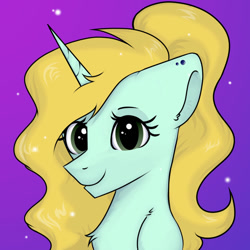 Size: 1000x1000 | Tagged: safe, artist:ksupav, imported from derpibooru, oc, oc:ksupav, pony, unicorn, bust, ponified, portrait, rcf community, simple background