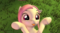 Size: 1192x670 | Tagged: safe, artist:sashagemini, imported from derpibooru, oc, oc only, oc:sasha gemini, pegasus, pony, 3d, :p, blushing, cute, female, hnnng, looking at you, ocbetes, scrunchy face, solo, source filmmaker, tongue out