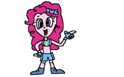 Size: 1024x633 | Tagged: safe, artist:mixopolischannel, imported from derpibooru, pinkie pie, equestria girls, clothes, exeron fighters, exeron outfit, midriff, sports bra