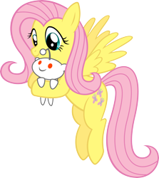 Size: 4740x5310 | Tagged: safe, artist:supermatt314, imported from derpibooru, fluttershy, pegasus, pony, cute, female, flying, holding, mare, reddit, shyabetes, simple background, smiling, snoo, spread wings, transparent background, wings