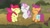 Size: 1920x1080 | Tagged: safe, imported from derpibooru, screencap, apple bloom, scootaloo, sweetie belle, earth pony, pegasus, pony, unicorn, the last crusade, cutie mark crusaders, eyes closed, female, filly, saddle bag, trio