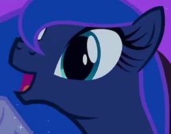 Size: 483x379 | Tagged: safe, imported from derpibooru, screencap, princess luna, pony, luna eclipsed, cropped, cute, female, happy, mare, nightmare night, solo
