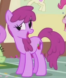Size: 340x402 | Tagged: safe, imported from derpibooru, screencap, berry punch, merry may, pinkie pie, pony, griffon the brush off, cropped, solo focus