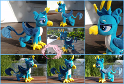 Size: 5688x3841 | Tagged: safe, artist:dixierarity, imported from derpibooru, gallus, griffon, handmade, plushie