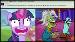Size: 1024x576 | Tagged: safe, artist:cartoonmasterv3, imported from derpibooru, twilight sparkle, twilight sparkle (alicorn), alicorn, pony, starlight the hypnotist, spoiler:interseason shorts, hypnosis, hypnotized, snooze you lose, spongebob squarepants, twilight snapple