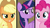 Size: 1920x1080 | Tagged: safe, imported from derpibooru, screencap, applejack, pinkie pie, twilight sparkle, alicorn, pony, between dark and dawn, evil grin, faic, grin, smiling, split screen, twilight sparkle (alicorn), varying degrees of want
