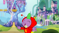 Size: 1920x1080 | Tagged: safe, artist:dtavs.exe, edit, editor:dtavs.exe, imported from derpibooru, screencap, spike, school daze, sparkle's seven, chespirito, el chapulín colorado
