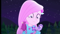 Size: 1920x1080 | Tagged: safe, imported from derpibooru, screencap, fluttershy, bird, wolf, equestria girls, equestria girls series, the last drop, the last drop: fluttershy, spoiler:choose your own ending (season 2), spoiler:eqg series (season 2), animated, awoo, female, geode of fauna, howling, magical geodes, shoes, sneakers, solo, sound, webm