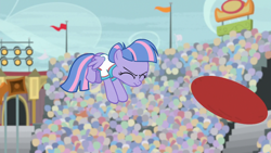 Size: 1280x720 | Tagged: safe, imported from derpibooru, screencap, wind sprint, pegasus, pony, common ground, ball, female, solo