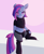 Size: 884x1068 | Tagged: safe, artist:smirk, imported from derpibooru, oc, oc only, oc:eris, oc:eris sky, semi-anthro, unicorn, clothes, commission, cute, female, mare, midriff, ms paint, short shirt, solo