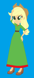 Size: 276x623 | Tagged: safe, artist:starman1999, imported from derpibooru, applejack, equestria girls, base used, female, long dress, solo