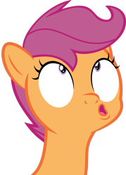 Size: 1560x2180 | Tagged: safe, artist:phucknuckl, imported from derpibooru, scootaloo, pegasus, pony, the last crusade, bust, emotes, faic, female, filly, portrait, reaction image, simple background, solo, transparent background, vector