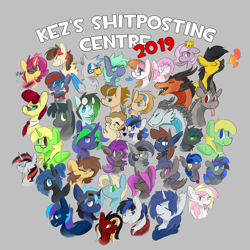 Size: 3000x3000 | Tagged: safe, artist:myahster, imported from derpibooru, oc, oc only, oc:aces high, oc:bolton, oc:da random, oc:diamond brit, oc:epic acrylic, oc:fappyness, oc:frostburn, oc:gryph xander, oc:jet brasshide, oc:kayla, oc:kezzie, oc:lemming, oc:margon, oc:midnight light, oc:molten mallard, oc:myah, oc:mystery brew, oc:nightglider, oc:platinum wing, oc:prince nova, oc:quill (kezter), oc:quinn (bolton), oc:rainy skies, oc:razzie, oc:star gazer, oc:styxus, oc:violet nebula, oc:warly, oc:xodious, alicorn, bat pony, changeling, dragon, earth pony, original species, pegasus, pony, shark pony, unicorn, zebra, commission, discord server, group photo, kezs shitposting centre, purple changeling