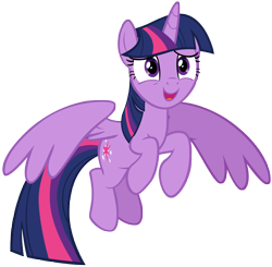 Size: 7458x7306 | Tagged: safe, artist:andoanimalia, imported from derpibooru, twilight sparkle, alicorn, pony, uprooted, female, mare, simple background, solo, spread wings, transparent background, twilight sparkle (alicorn), vector, wings