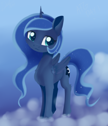 Size: 1368x1600 | Tagged: safe, artist:dusthiel, imported from derpibooru, princess luna, alicorn, pony, atg 2019, chest fluff, cute, ear fluff, female, gradient background, leg fluff, lunabetes, mare, newbie artist training grounds, solo