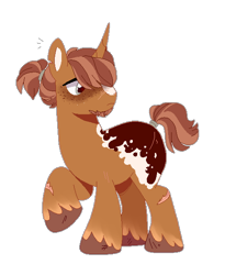 Size: 490x599 | Tagged: safe, artist:iheyyasyfox, artist:selenaede, imported from derpibooru, oc, oc only, pony, unicorn, base used, magical lesbian spawn, male, offspring, parent:applejack, parent:tempest shadow, parents:tempestjack, simple background, solo, stallion, transparent background