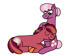 Size: 2048x1536 | Tagged: safe, artist:kindheart525, imported from derpibooru, cheerilee, oc, oc:discovery, earth pony, pony, kindverse, female, male, mother and son, offspring, parent:big macintosh, parent:cheerilee, parents:cheerimac