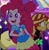Size: 1049x1080 | Tagged: safe, imported from derpibooru, screencap, pinkie pie, sunset shimmer, equestria girls, equestria girls series, sunset's backstage pass!, spoiler:eqg series (season 2), clothes, cropped, drool, female, geode of sugar bombs, magical geodes, music festival outfit