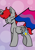 Size: 2150x3035 | Tagged: safe, artist:jellysketch, artist:jellyys, imported from derpibooru, oc, oc only, oc:cherry feather, pegasus, pony, bisexual, bisexual pride flag, female, flag, mare, mouth hold, pride, pride flag, pride month, short hair, solo, standing, wings