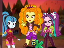 Size: 404x305 | Tagged: safe, imported from derpibooru, screencap, adagio dazzle, aria blaze, sonata dusk, equestria girls, equestria girls series, sunset's backstage pass!, spoiler:eqg series (season 2), clothes, cropped, crossed arms, female, pigtails, ponytail, the dazzlings, trio