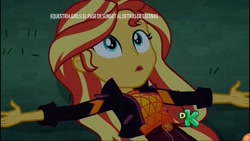 Size: 1280x720 | Tagged: safe, imported from derpibooru, screencap, sunset shimmer, equestria girls, equestria girls series, sunset's backstage pass!, spoiler:eqg series (season 2), female, geode of empathy, grass, loss (meme), magical geodes, music festival outfit