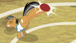Size: 1280x720 | Tagged: safe, imported from derpibooru, screencap, quibble pants, earth pony, pony, common ground, ball, male, solo