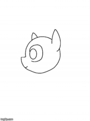 Size: 373x500 | Tagged: safe, artist:mr100dragon100, imported from derpibooru, pony, animated, frame by frame, imgflip, suprised look, surprised, test
