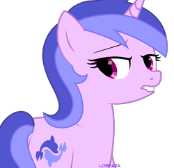 Size: 2051x1989 | Tagged: safe, artist:losyara, imported from derpibooru, sea swirl, seafoam, pony, unicorn, background pony, female, lip bite, mare, simple background, solo, transparent background, ych result