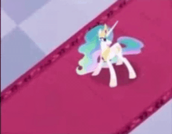 Size: 462x360 | Tagged: safe, edit, edited screencap, imported from derpibooru, screencap, sound edit, princess celestia, alicorn, dog, pony, the return of harmony, animated, barking, behaving like a dog, cropped, cute, cutelestia, eyes closed, female, floppy ears, gabe the dog, glare, growling, mare, open mouth, solo, sound, webm