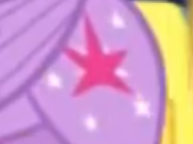 Size: 193x144 | Tagged: safe, imported from derpibooru, screencap, twilight sparkle, alicorn, pony, fame and misfortune, anti-zionism, censored, cropped, cutie mark, female, solo, spacetoon, twilight sparkle (alicorn)