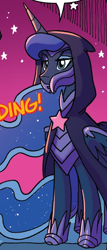 Size: 470x1095 | Tagged: safe, idw, imported from derpibooru, princess luna, alicorn, pony, spoiler:comic, female, hoof shoes, solo, starry night terror