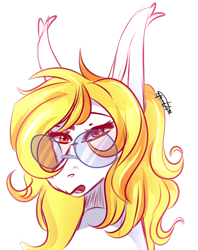 Size: 1200x1513 | Tagged: safe, artist:2pandita, imported from derpibooru, oc, oc only, earth pony, pony, female, glasses, mare, simple background, solo, transparent background
