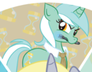 Size: 132x104 | Tagged: safe, imported from derpibooru, derpy hooves, lyra heartstrings, alicorn, pony, magical mystery cure, alicornified, derpicorn, merchandise, race swap, swapped cutie marks, welovefine