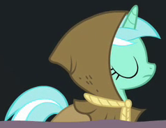 Size: 238x184 | Tagged: safe, imported from derpibooru, screencap, lyra heartstrings, pony, unicorn, hearth's warming eve (episode), clothes, costume, cropped, female, mare, solo
