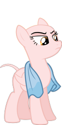 Size: 2475x4985 | Tagged: safe, artist:outlaw4rc, artist:outlawquadrant, edit, edited edit, editor:slayerbvc, imported from derpibooru, vector edit, spitfire, pegasus, pony, bald, female, furless, furless edit, glare, mare, nude edit, nudity, plucked, shaved, shaved tail, simple background, solo, spitfire is not amused, towel, transparent background, unamused, vector