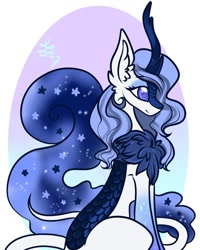 Size: 1080x1350 | Tagged: safe, artist:blastart, imported from derpibooru, oc, oc only, kirin, blue, kirin oc, solo