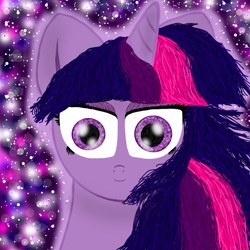 Size: 1500x1500 | Tagged: safe, artist:katya, imported from derpibooru, twilight sparkle, pony, female, looking at you, solo, stare, staring into your soul